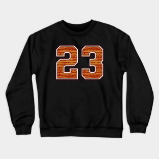 23 || Red Gold | Sport Number Crewneck Sweatshirt